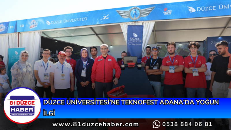 Düzce Üniversitesi’ne TEKNOFEST Adana’da Yoğun İlgi