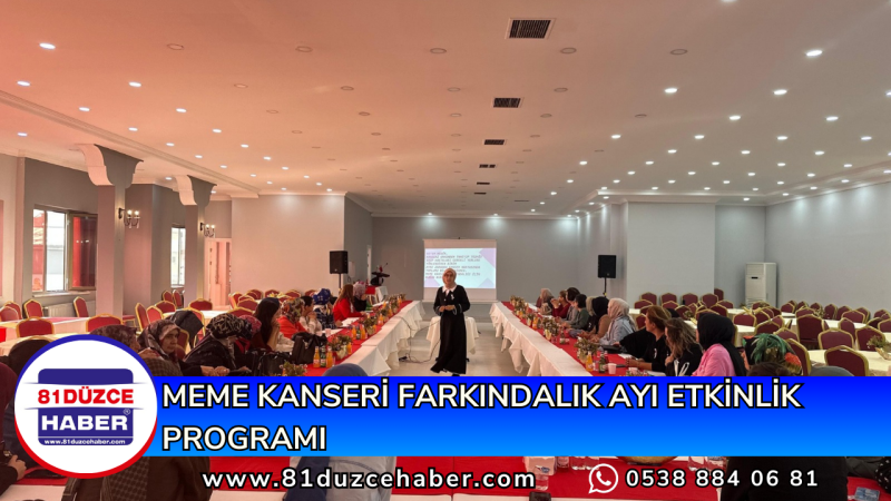 MEME KANSERİ FARKINDALIK AYI ETKİNLİK PROGRAMI