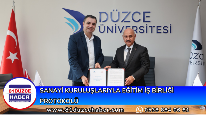 Sanayi Kuruluşlarıyla Eğitim İş Birliği Protokolü