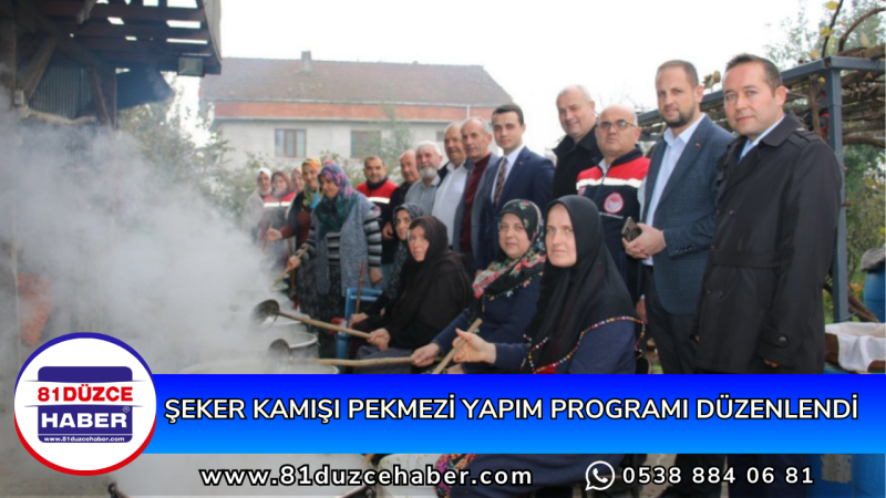 ŞEKER KAMIŞI PEKMEZİ YAPIM PROGRAMI DÜZENLENDİ