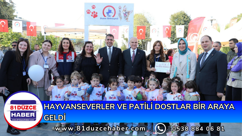 HAYVANSEVERLER VE PATİLİ DOSTLAR BİR ARAYA GELDİ