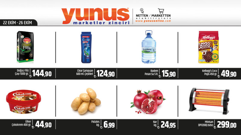 YUNUS MARKET 22 EKİM-26 EKİM İLANI