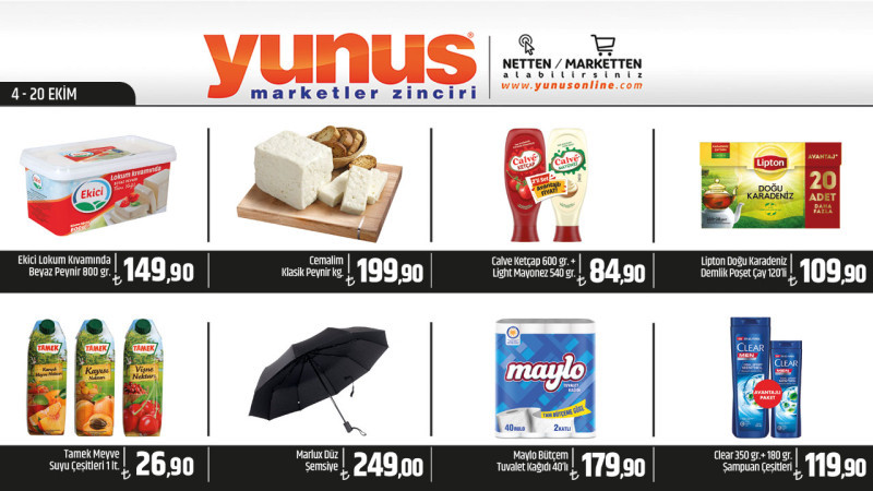 YUNUS MARKET 4-22 EKİM 