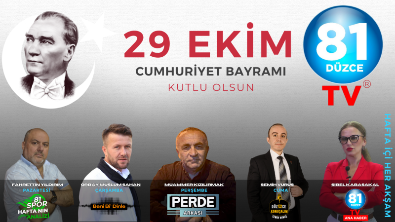 81 DÜZCE TV 29 EKİM İLANI