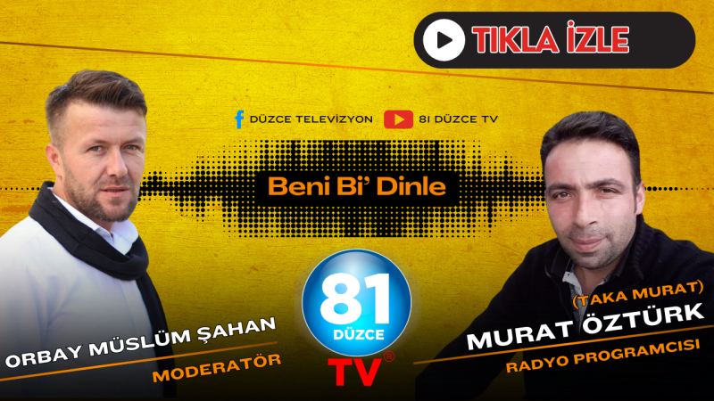 BENİ Bİ' DİNLE'NİN BU HAFTAKİ KONUĞU RADYO PROGRAMCISI MURAT ÖZTÜRK