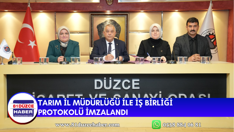 TARIM İL MÜDÜRLÜĞÜ İLE İŞ BİRLİĞİ PROTOKOLÜ İMZALANDI