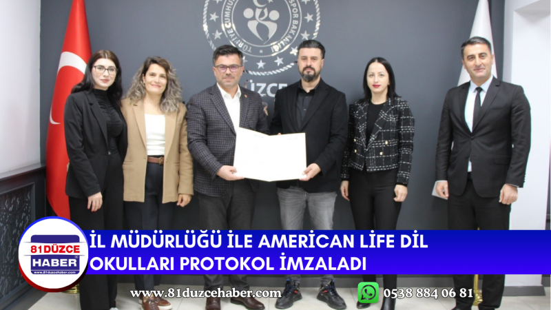 İl Müdürlüğü ile American Life Dil Okulları Protokol İmzaladı