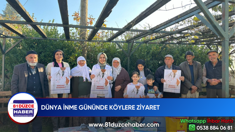 DÜNYA İNME GÜNÜNDE KÖYLERE ZİYARET