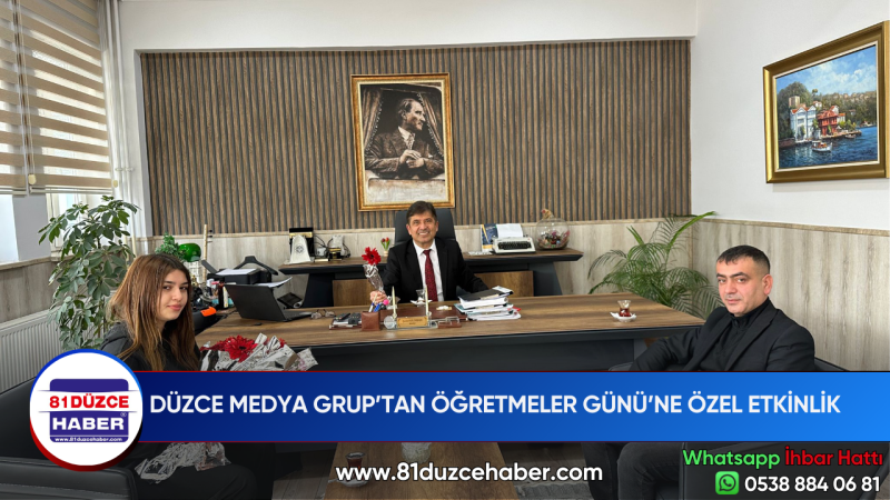 DÜZCE MEDYA GRUP’TAN ÖĞRETMELER GÜNÜ’NE ÖZEL ETKİNLİK 