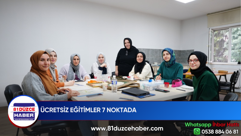 ÜCRETSİZ EĞİTİMLER 7 NOKTADA