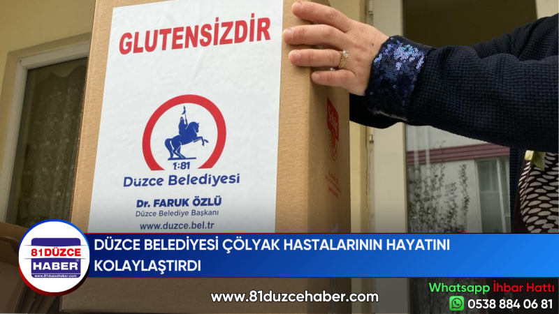 DÜZCE BELEDİYESİ ÇÖLYAK HASTALARININ HAYATINI KOLAYLAŞTIRDI