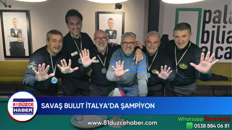 SAVAŞ BULUT İTALYA’DA ŞAMPİYON