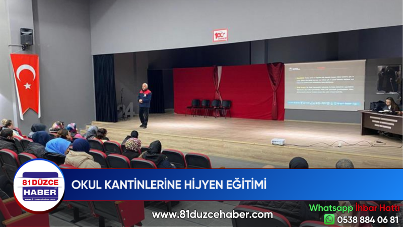 OKUL KANTİNLERİNE HİJYEN EĞİTİMİ