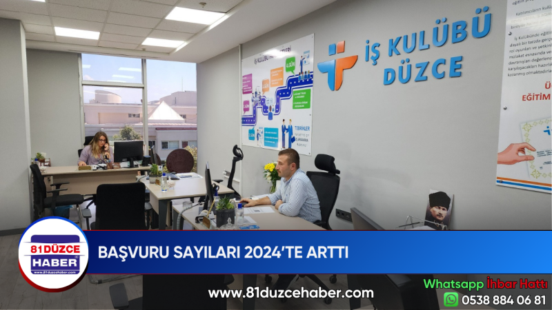 BAŞVURU SAYILARI 2024’TE ARTTI 