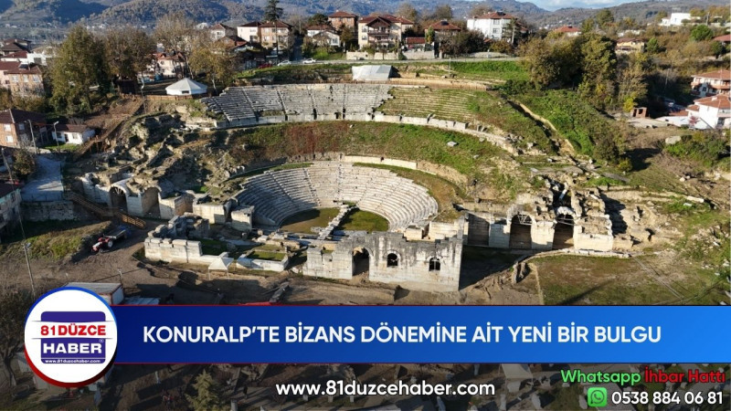 KONURALP’TE BİZANS DÖNEMİNE AİT YENİ BİR BULGU