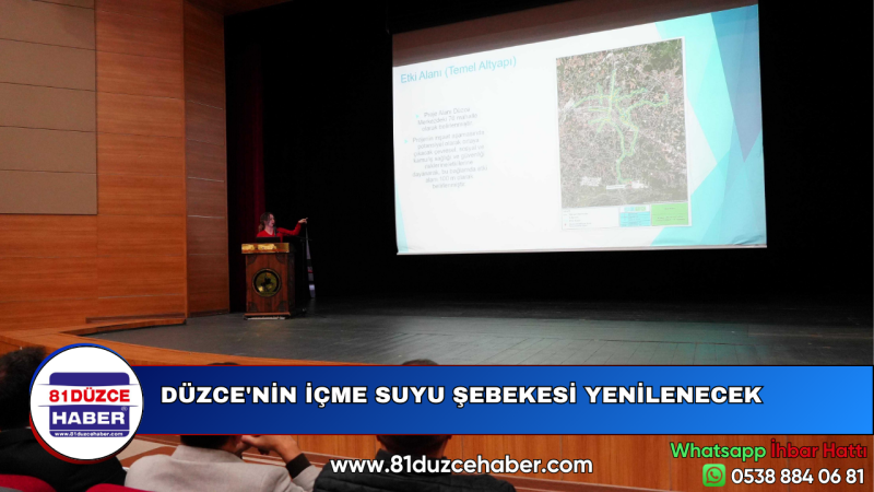 DÜZCE'NİN İÇME SUYU ŞEBEKESİ YENİLENECEK