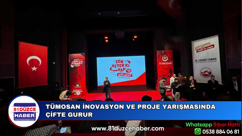 TÜMOSAN İNOVASYON VE PROJE YARIŞMASINDA ÇİFTE GURUR