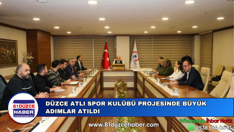 DÜZCE ATLI SPOR KULÜBÜ PROJESİNDE BÜYÜK ADIMLAR ATILDI