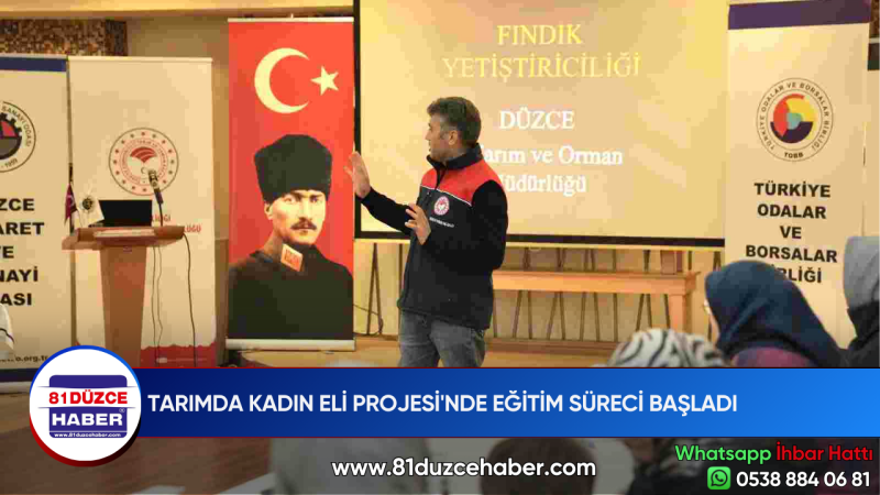 TARIMDA KADIN ELİ PROJESİ'NDE EĞİTİM SÜRECİ BAŞLADI