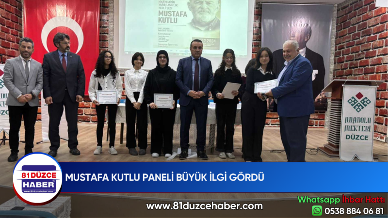 MUSTAFA KUTLU PANELİ BÜYÜK İLGİ GÖRDÜ