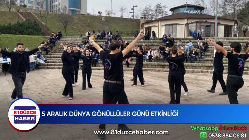 5 ARALIK DÜNYA GÖNÜLLÜLER GÜNÜ ETKİNLİĞİ