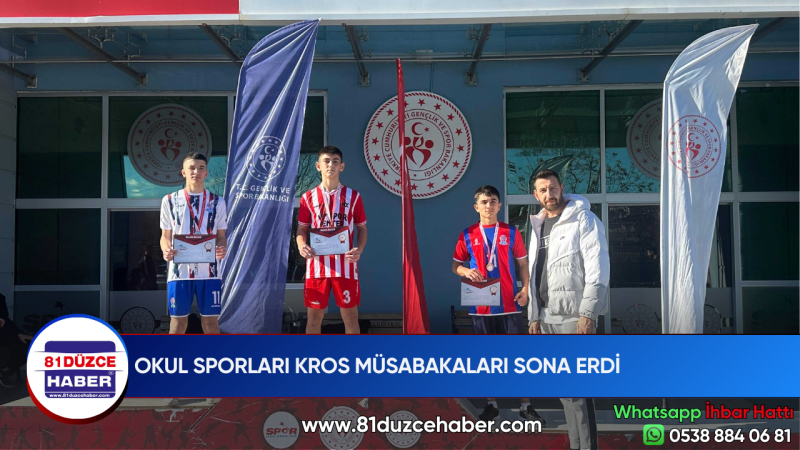 OKUL SPORLARI KROS MÜSABAKALARI SONA ERDİ