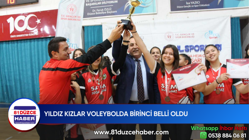 YILDIZ KIZLAR VOLEYBOLDA BİRİNCİ BELLİ OLDU