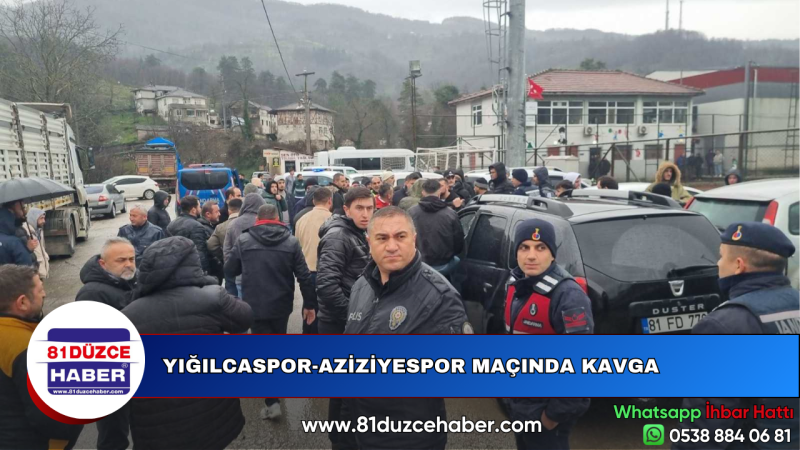 YIĞILCASPOR-AZİZİYESPOR MAÇINDA KAVGA