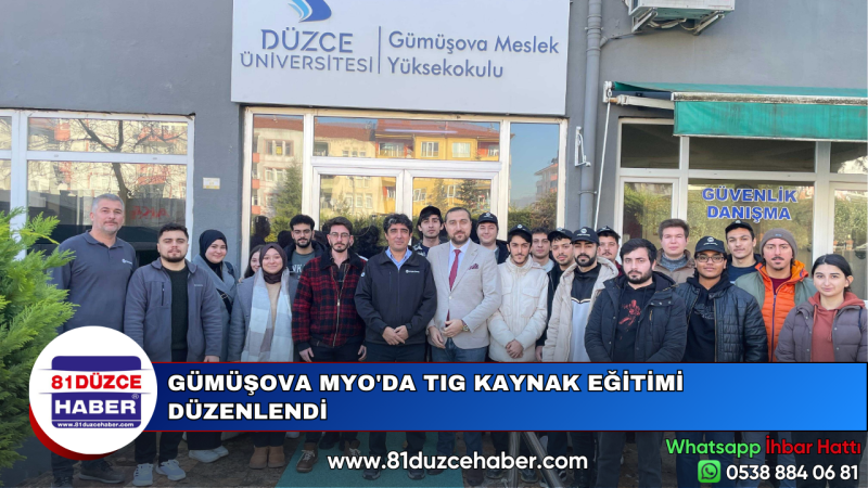 GÜMÜŞOVA MYO'DA TIG KAYNAK EĞİTİMİ DÜZENLENDİ