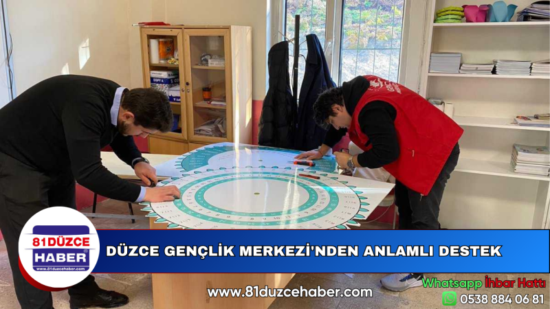 DÜZCE GENÇLİK MERKEZİ'NDEN ANLAMLI DESTEK