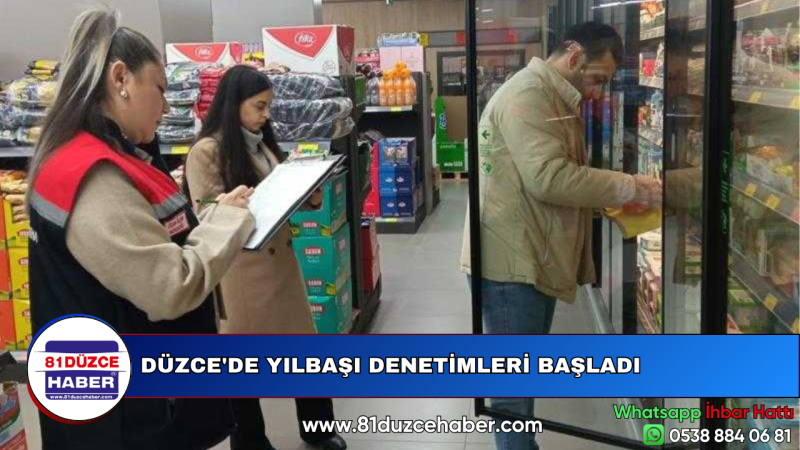 DÜZCE'DE YILBAŞI DENETİMLERİ BAŞLADI