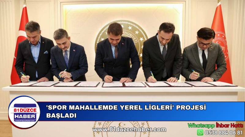 'SPOR MAHALLEMDE YEREL LİGLERİ' PROJESİ BAŞLADI