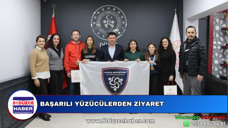 BAŞARILI YÜZÜCÜLERDEN ZİYARET