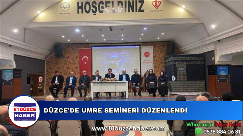 DÜZCE'DE UMRE SEMİNERİ DÜZENLENDİ