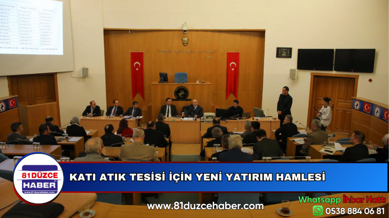 KATI ATIK TESİSİ İÇİN YENİ YATIRIM HAMLESİ