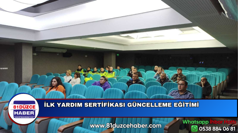 İLK YARDIM SERTİFİKASI GÜNCELLEME EĞİTİMİ