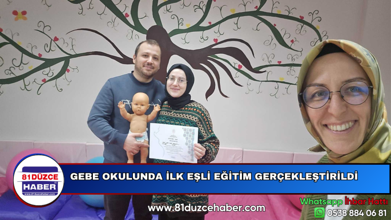 GEBE OKULUNDA İLK EŞLİ EĞİTİM GERÇEKLEŞTİRİLDİ