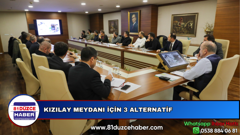 KIZILAY MEYDANI İÇİN 3 ALTERNATİF