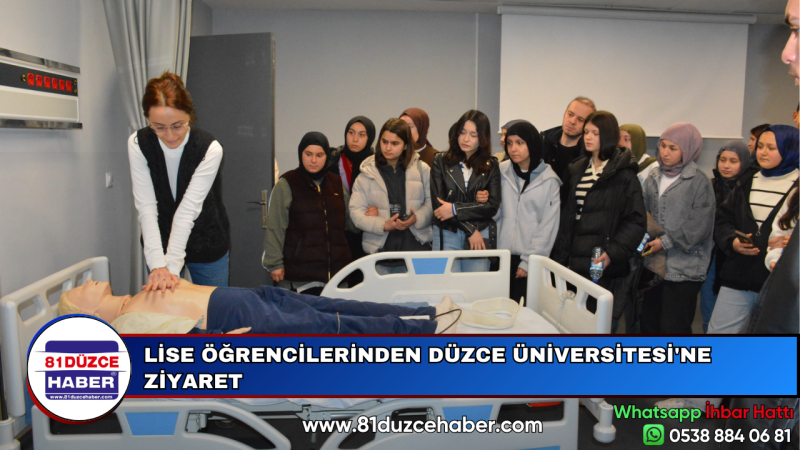 LİSE ÖĞRENCİLERİNDEN DÜZCE ÜNİVERSİTESİ'NE ZİYARET