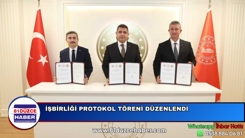 İŞBİRLİĞİ PROTOKOL TÖRENİ DÜZENLENDİ