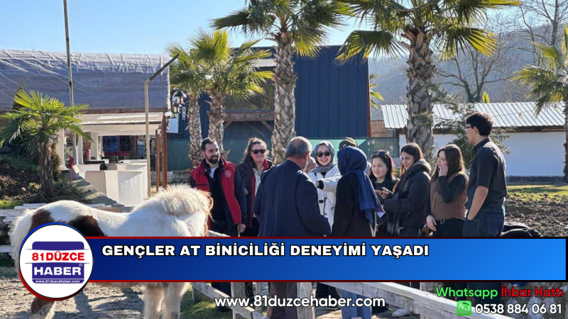 GENÇLER AT BİNİCİLİĞİ DENEYİMİ YAŞADI