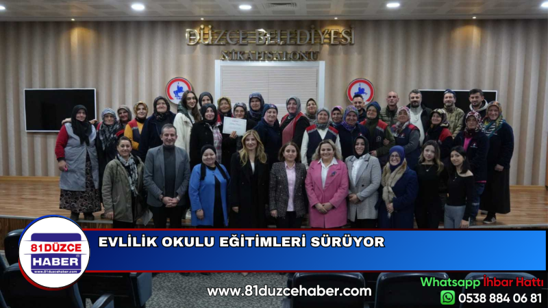 EVLİLİK OKULU EĞİTİMLERİ SÜRÜYOR