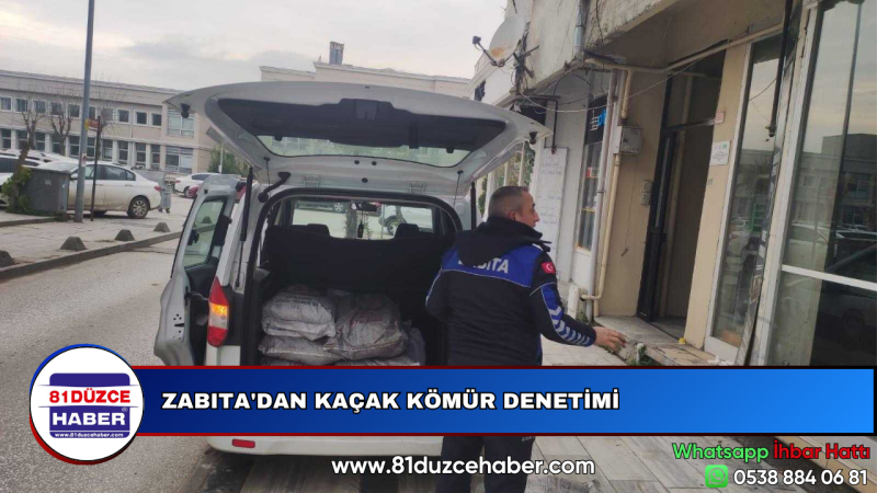 ZABITA'DAN KAÇAK KÖMÜR DENETİMİ