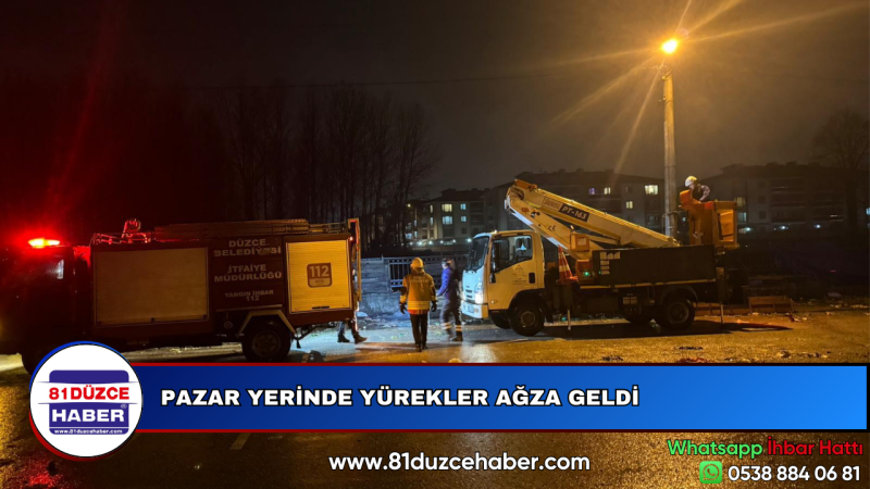 PAZAR YERİNDE YÜREKLER AĞZA GELDİ