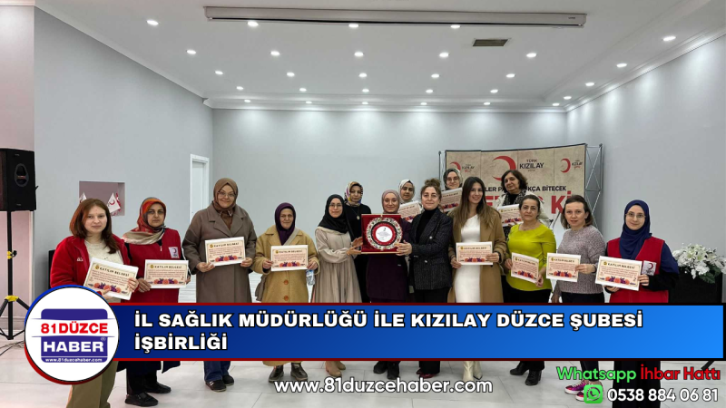 İL SAĞLIK MÜDÜRLÜĞÜ İLE KIZILAY DÜZCE ŞUBESİ İŞBİRLİĞİ