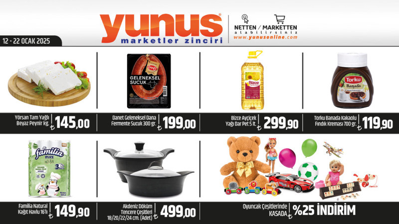 YUNUS MARKET 12-18 OCAK 