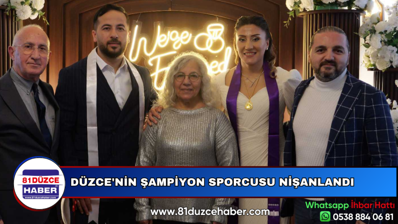 DÜZCE'NİN ŞAMPİYON SPORCUSU NİŞANLANDI