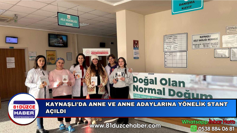 KAYNAŞLI'DA ANNE VE ANNE ADAYLARINA YÖNELİK STANT AÇILDI