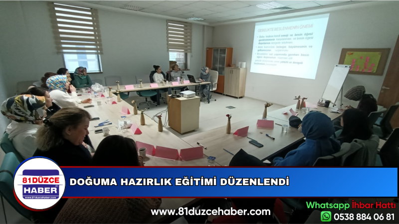 DOĞUMA HAZIRLIK EĞİTİMİ DÜZENLENDİ