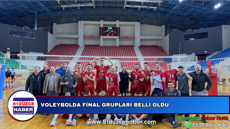 VOLEYBOLDA FİNAL GRUPLARI BELLİ OLDU